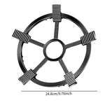 Maxbell Cast Iron Wok Support Ring Non Slip Burner Rings for Outdoor Camping Kitchen 24.8cm