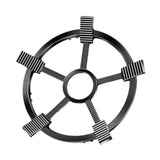 Maxbell Cast Iron Wok Support Ring Non Slip Burner Rings for Outdoor Camping Kitchen 24.8cm