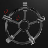 Maxbell Cast Iron Wok Support Ring Non Slip Burner Rings for Outdoor Camping Kitchen 24.8cm