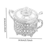 Maxbell Candy Jar Multifunctional Condiment Pot for Housewarming Gift Festive Dinner Gold