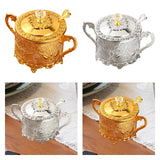 Maxbell Candy Jar Novelty Dispenser Chocolate Container for Kitchen Dinner Household Gold