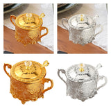 Maxbell Candy Jar Novelty Dispenser Chocolate Container for Kitchen Dinner Household Gold