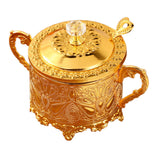 Maxbell Candy Jar Novelty Dispenser Chocolate Container for Kitchen Dinner Household Gold