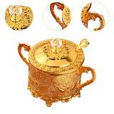 Maxbell Candy Jar Novelty Dispenser Chocolate Container for Kitchen Dinner Household Gold