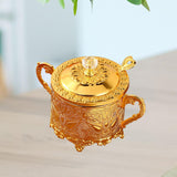 Maxbell Candy Jar Novelty Dispenser Chocolate Container for Kitchen Dinner Household Gold