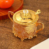 Maxbell Candy Jar Novelty Dispenser Chocolate Container for Kitchen Dinner Household Gold