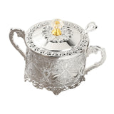 Maxbell Candy Jar Novelty Dispenser Chocolate Container for Kitchen Dinner Household Silver