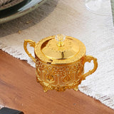 Maxbell Candy Jar with Spoon Dispenser Sugar Bowl for Kitchen Home Housewarming Gift Black