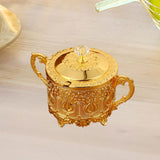 Maxbell Candy Jar with Spoon Dispenser Sugar Bowl for Kitchen Home Housewarming Gift Black