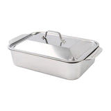 Maxbell Stainless Steel Serving Tray Steamer Tray for Party Home Use Buffet Catering Extra Small