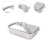 Maxbell Stainless Steel Serving Tray Steamer Tray for Party Home Use Buffet Catering Extra Small