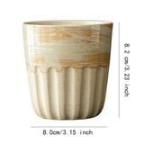 Maxbell Coffee Cup Cafes 220ml Capacity Natural Coarse Clay Birthday Gift Coffee Mug