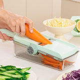 Maxbell Mandoline Slicer Handheld Veggie Shredder for 1-9mm Thickness Cooking Cheese