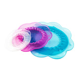 Maxbell 3 Pieces Silicone Stretch Lids Expandable for Food Storage for Cup Can Jars
