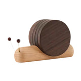 Maxbell 5 Pieces Drink Coasters Snail Shape Cute Table Coasters for Fridge Household