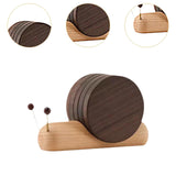Maxbell 5 Pieces Drink Coasters Snail Shape Cute Table Coasters for Fridge Household