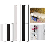 Maxbell Washing Machine Side Rack Coat Hanger Storage Basket for Home Office Bedroom white Single layer