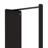 Maxbell Washing Machine Side Rack Coat Hanger Storage Basket for Home Office Bedroom black Single layer