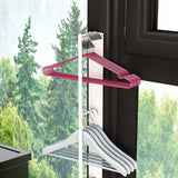 Maxbell Washing Machine Side Rack Coat Hanger Storage Basket for Home Office Bedroom white Double layer