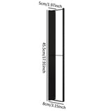 Maxbell Washing Machine Side Rack Coat Hanger Storage Basket for Home Office Bedroom black Double layer