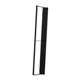 Maxbell Washing Machine Side Rack Coat Hanger Storage Basket for Home Office Bedroom black Double layer