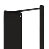 Maxbell Washing Machine Side Rack Coat Hanger Storage Basket for Home Office Bedroom black Double layer