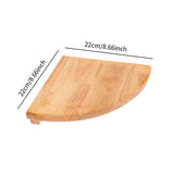 Maxbell Wall Mount Wood Float Corner Wall Shelf Display Corner Wall Shelf for Plants 22cm