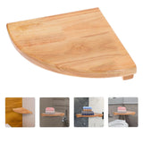 Maxbell Wall Mount Wood Float Corner Wall Shelf Display Corner Wall Shelf for Plants 22cm