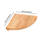 Maxbell Wall Mount Wood Float Corner Wall Shelf Display Corner Wall Shelf for Plants 24cm