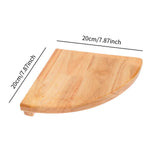 Maxbell Wall Mount Wood Float Corner Wall Shelf Display Corner Wall Shelf for Plants 20cm