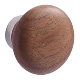 Maxbell Wood Wall Hook Multipurpose Single Coat Hat Rack for Living Room Bag Black walnut
