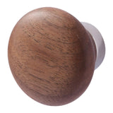 Maxbell Wood Wall Hook Multipurpose Single Coat Hat Rack for Living Room Bag Black walnut