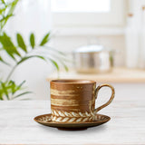 Maxbell Cappuccino Coffee Cup and Saucer Set Tableware Tea Cup for Office Home Party