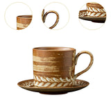 Maxbell Cappuccino Coffee Cup and Saucer Set Tableware Tea Cup for Office Home Party
