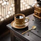 Maxbell Cappuccino Coffee Cup and Saucer Set Tableware Tea Cup for Office Home Party