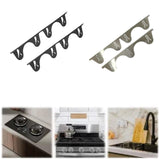 Maxbell Stoves Counter Cover Adjustable Side Filler for Dining Room Hotel Countertop black