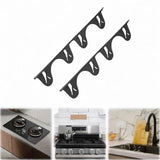Maxbell Stoves Counter Cover Adjustable Side Filler for Dining Room Hotel Countertop black