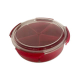 Maxbell Divided Serving Tray with Lid Dustproof for Wedding Spring Festival New Year without bear