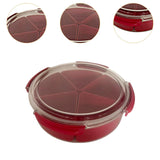 Maxbell Divided Serving Tray with Lid Dustproof for Wedding Spring Festival New Year without bear