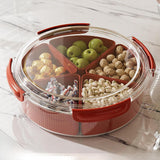 Maxbell Divided Serving Tray with Lid Dustproof for Wedding Spring Festival New Year without bear