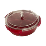 Maxbell Divided Serving Tray with Lid Dustproof for Wedding Spring Festival New Year with bear