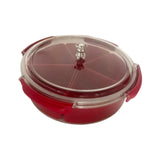 Maxbell Divided Serving Tray with Lid Dustproof for Wedding Spring Festival New Year with bear