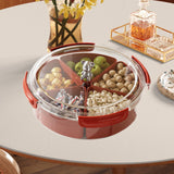Maxbell Divided Serving Tray with Lid Dustproof for Wedding Spring Festival New Year with bear