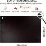 Maxbell Induction Cooktop Mat Reusable Electric Stoves Mat for Soup Pots Cabinet Dish Rectangle