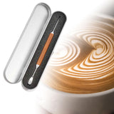 Maxbell Coffee Decorative Art Pin Coffee Carving Pen for Coffee Shop Household Latte With Wood Handle