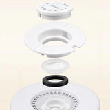 Maxbell Coffee Canister Gadgets Coffee Storage Container for Tea Cookie Coffee Beans Silver 1.2L