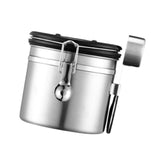 Maxbell Coffee Canister Gadgets Coffee Storage Container for Tea Cookie Coffee Beans Silver 1.2L