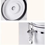 Maxbell Coffee Canister Gadgets Coffee Storage Container for Tea Cookie Coffee Beans Silver 1.2L