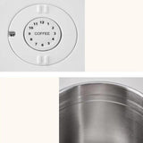 Maxbell Coffee Canister Gadgets Coffee Storage Container for Tea Cookie Coffee Beans Silver 1.2L