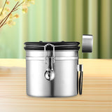 Maxbell Coffee Canister Gadgets Coffee Storage Container for Tea Cookie Coffee Beans Silver 1.2L